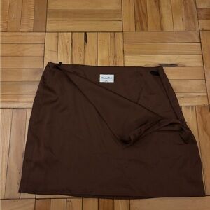 Aritzia Chocolate Mini Skirt